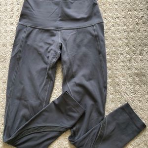 Lululemon grey mesh leggings